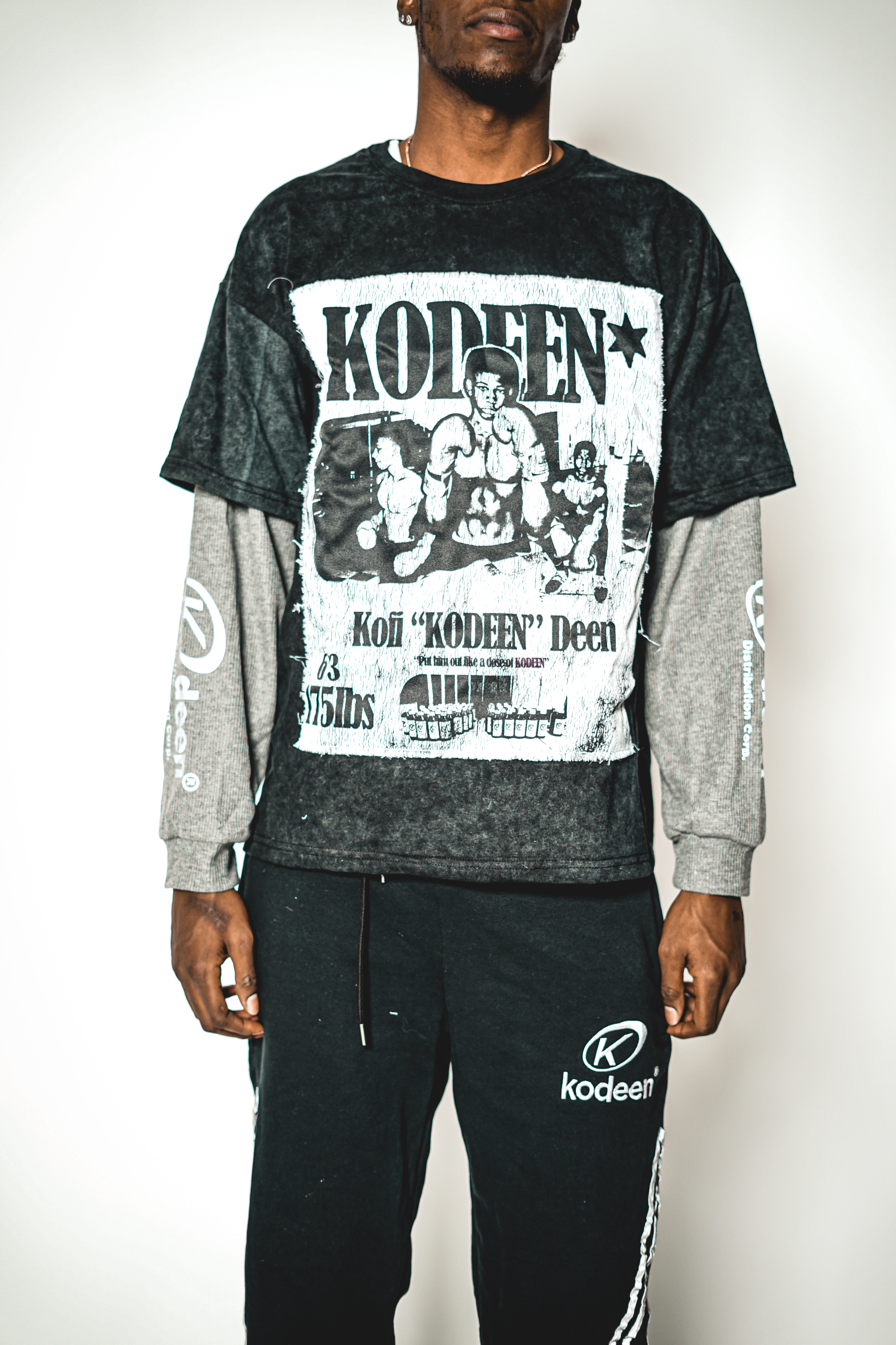 KODEEN* K Corp Double Layered Boxer Tee (Pre Order)