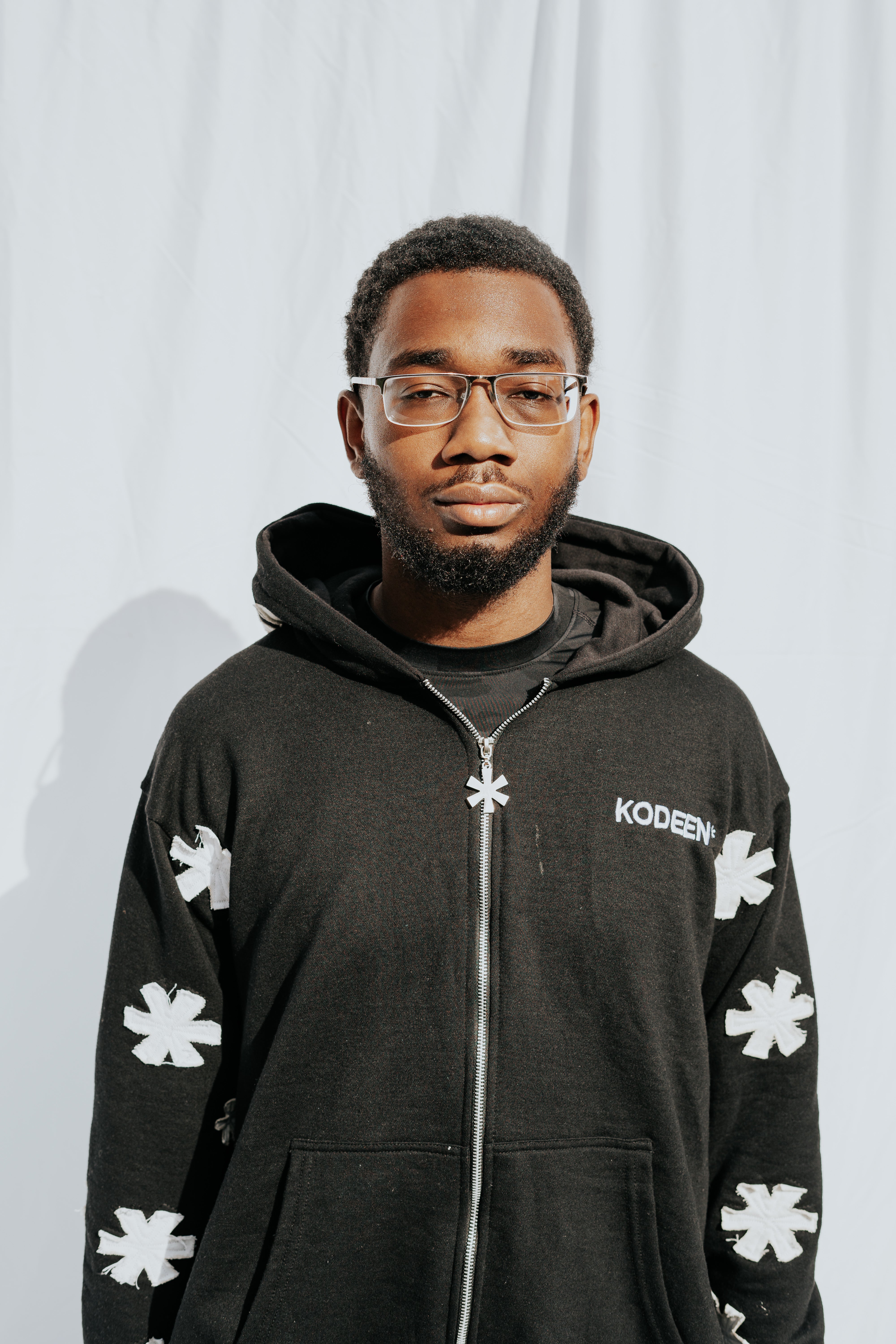 KODEEN* Asterisk Hoodie Zip Up